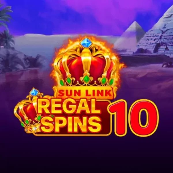 Regal Spins 10 slot logo by PatePlay at Spinshark Casino