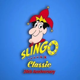 Slingo Classic 20th Anniversary casino game by Slingo – featured logo at Spinshark Casino