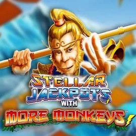 Stellar Jackpots with More Monkeys game by Lightning Box Game – logo hosted on Spinshark Casino